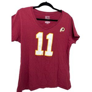 Washington Redskins #11 Smith Womens Sz Large VNeck S/S T-Shirt